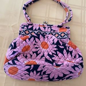 Vera Bradley pink floral quilted purse